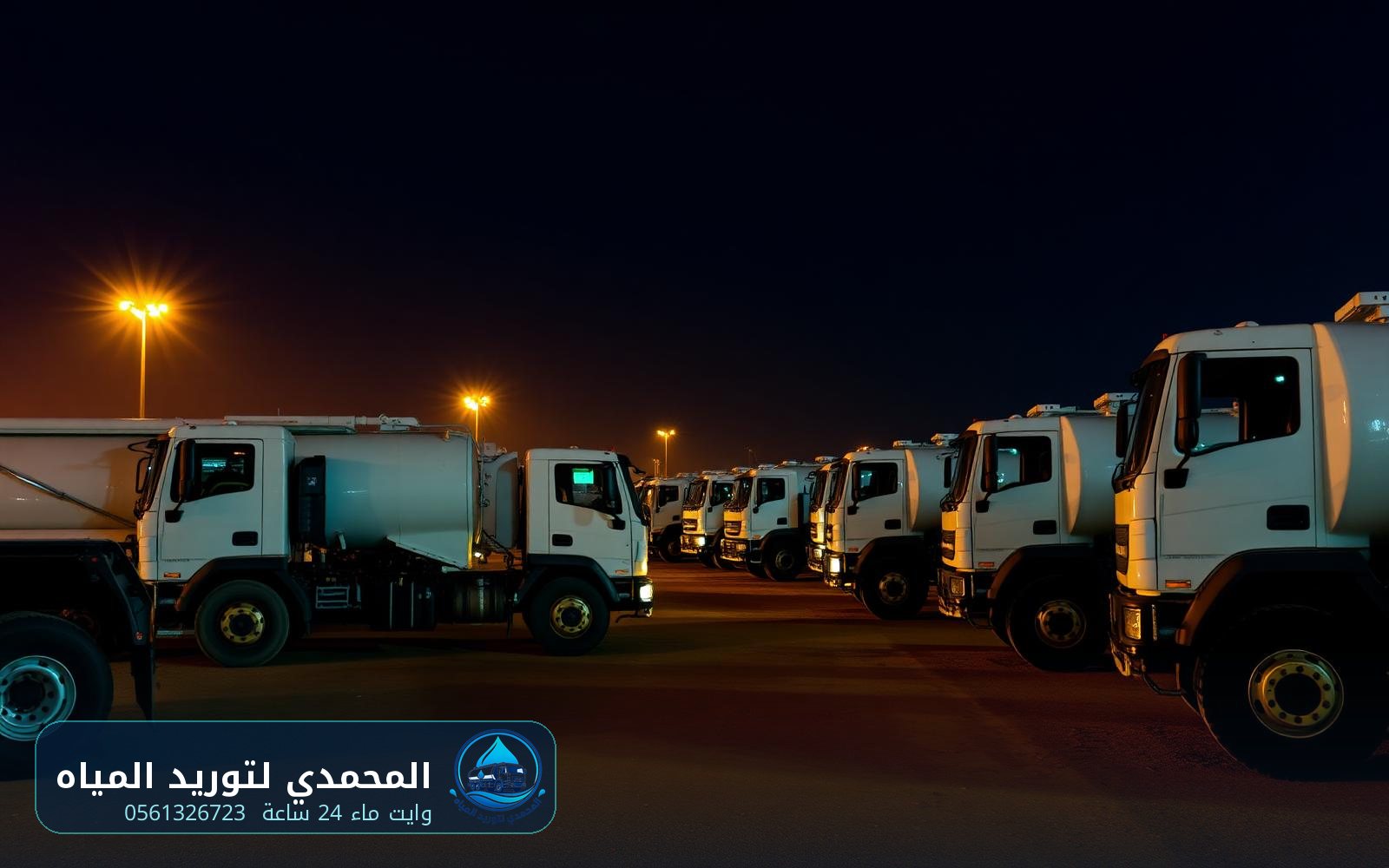 وايت ماء بسيهات — أسطول سيارات وايت ماء جاهز للعمل ليلاً